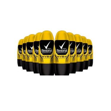 Imagem de Kit com 10 Desodorante Rexona Rollon 50Ml Men Reg V8