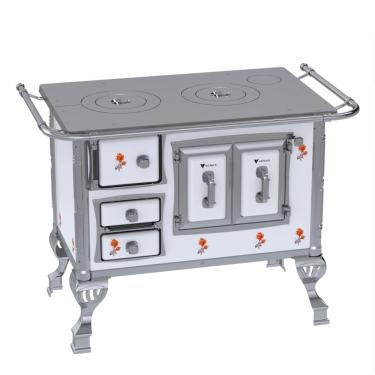 Imagem de Fogao a Lenha Venax GII n 1 Sec XVIII Branco Flor SD