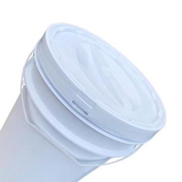 Imagem de Balde Para Doce 600 Ml 20L Tampa De Rosquear - Kit 12 Pçs - Nastripack