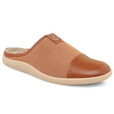 Imagem de Usaflex Mule Feminino em Tricot, Cor Canela, Slip-on Casual (Canela, BR, Adulto, Numérico, 34)