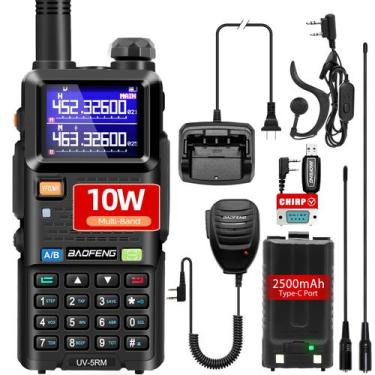 Imagem de Rádio portátil BAOFENG UV-5RM 10W de longo alcance 999CH 2500mAh