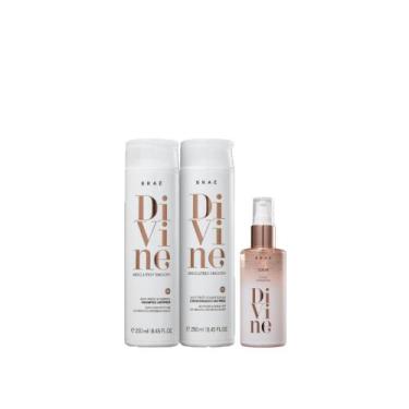 Imagem de Kit Braé Divine - Shampoo 250ml + Condicionador 250ml + Plume Sensatio