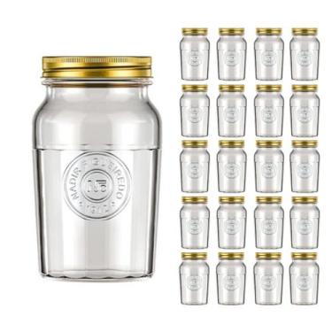 Imagem de Pote de Vidro 1L Americano Cereal Retro Vintage Bolacha 20Un - NADIR F