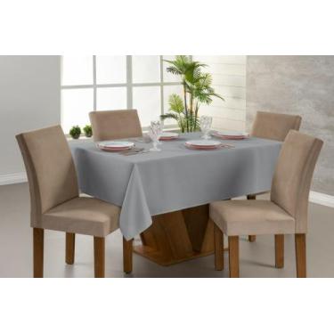 Imagem de Toalha De Mesa Lisa Tecido Oxford 1,40x1,40 - 4 Cadeira - Enxovais Ann