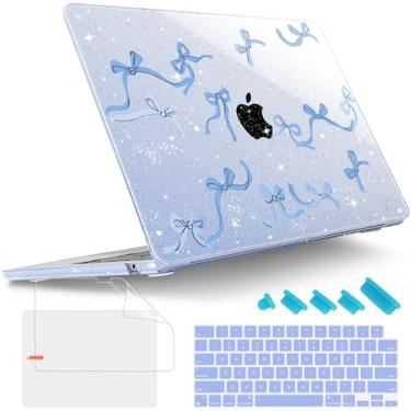 Imagem de Tuiklol Capa rígida para MacBook Air de 15 polegadas 2025, 2024 e 2023, chip M4, M3, M2, modelo A3241, A3114, A2941, com capa rígida para teclado e protetor de tela para MacBook de 15,3 polegadas