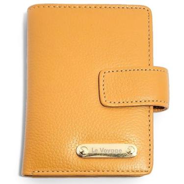 Imagem de Carteira Feminina Pequena De Couro Para Rg Cartões Moedas - Le Voyage,