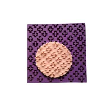 Imagem de TX03 Marcador textura pasta americana biscuit confeitaria cruz - Confe