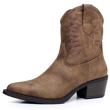 Imagem de GLOBALWIN Botas femininas West Charm cano médio The Western elegante cowgirl, 23yy07 Camelo, 5.5