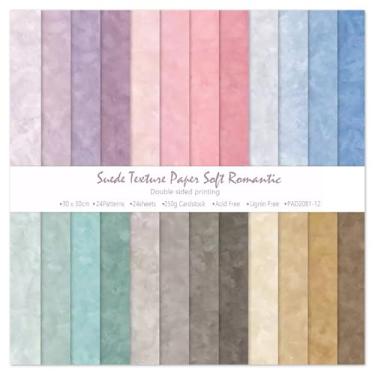 Imagem de Cartolina colorida premium, pacote com 24, papel cartolina dupla face de cor brilhante para álbuns, artesanato em papel, fazer cartões postais, cartões de convite, material de escritório escolar