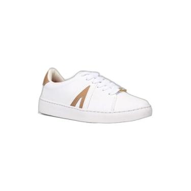 Imagem de Tênis Vizzano Casual Cano Baixo Feminino - Branco e Bege - 33