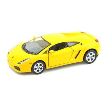 Imagem de KiNSMART Lamborghini Gallardo Escala 1:32 Amarelo Modelo De Metal Fundido Carro Esportivo Brinquedo