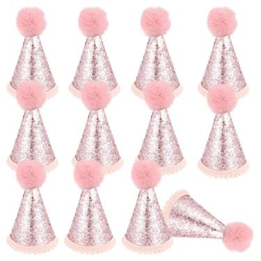 Imagem de ZJRDYYK 12 peças de mini chapéus de festa de aniversário, chapéu de aniversário de gato e cachorro, chapéus de festa pequenos cones para cães, gatos, filhotes, gatinhos, animais de pelúcia, fantasias