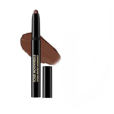 Imagem de MAEPEOR Caneta de sombra cremosa de 10 cores, sedosa, lisa, fosca, brilhante, à prova d'água, lápis de sombra de longa duração para meninas e mulheres (cor 02)