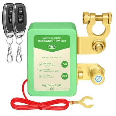 Imagem de Interruptor inteligente para carro, 6-14 V CC para carros e caminhões de 12 V/24 V, desconecta automaticamente abaixo de 11,8 V para evitar o esgotamento da bateria, corrente nominal 240A, controle