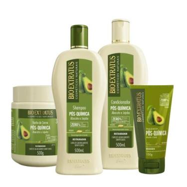 Imagem de Kit Bio Extratus Pós-Química 500mL/g Completa 4 Itens