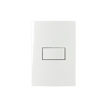 Imagem de Interruptor Bipolar Paralelo Margirius Sleek 10a Com Placa 4x2 Branco
