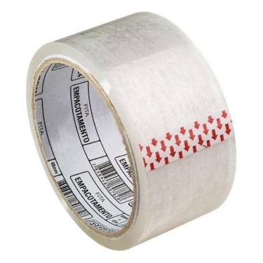 Imagem de Fita Adesiva 48Mmx50Metros Transparente Durex Largo-6 Rolos