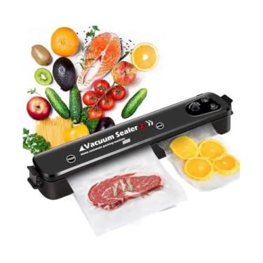 Imagem de Seladora a Vácuo Doméstica Portátil Cozinha Eletroportátil Compacta Automática – Conserva Alimentos Frescos Maior Durabilidade Otimização Espaço Economia na sua Cozinha