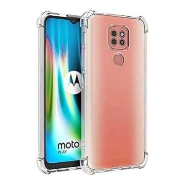 Imagem de 5X Capinha Anti Impacto Para Moto G9 Play + Película De Vidr