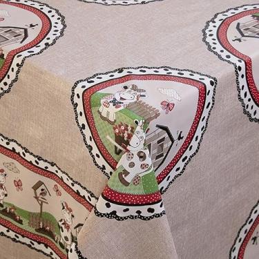 Imagem de Toalha De Mesa Plastica Termica Impermeavel Para Lugares Protecao E Decoracao(Mimosa,4 cadeiras 1,50x1,40)