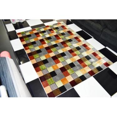 Imagem de Tapete veludo Marbella Eclipse Pathwork 60 X 230cm - Rayza Tapetes