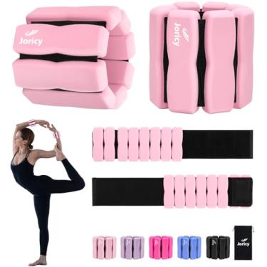 Imagem de Pesos de pulso ajustáveis no tornozelo para mulheres, homens e crianças, 2 x 2 pulseiras de silicone para perna e braço de pilates para ioga, dança, corrida, caminhada, natação, casa, academia