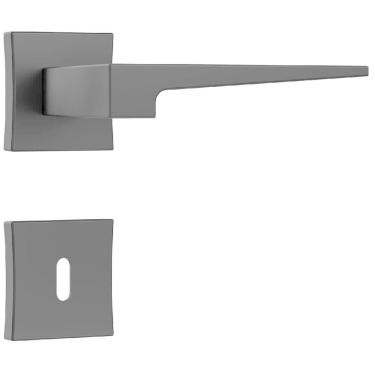 Imagem de Fechadura Classic Polaris 3200 Com Roseta Quadrada Para Interior Black - 40752 - Stam