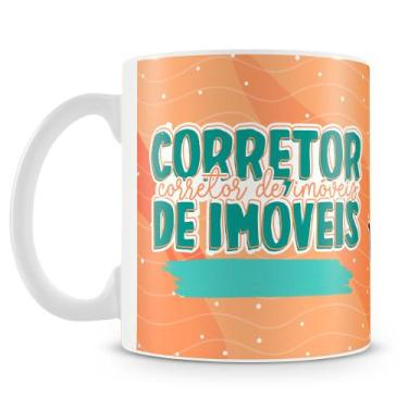 Imagem de Caneca Flork Corretor de Imóveis - Personalizada e Divertida - Amo Can