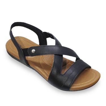 Imagem de Sandália Rasteira Usaflex Couro Feminina