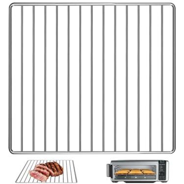 Imagem de Air Fryer Rack for Ninja Foodi 10 in 1 SP101 Digital Air Fryer Countertop Oven, 13.4''*13.4'' Stainless Steel Air Fryer Accessories Roasting Steamer Grill Racks Baking Tray，Dishwasher safe