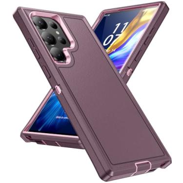 Imagem de Para samsung s23 ultra caso armadura dura cobre caso para samsung galaxy s23 ultra s 23 plus saco de telefone celular, roxo, para galaxy s23 plus