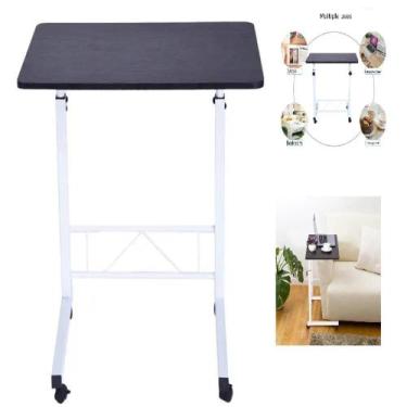 Imagem de Mesa auxiliar portatil com rodinhas  ajustavel home office multifuncio