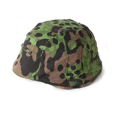 Imagem de WW2 WWII Capa de capacete alemão M35 dupla face reversível carvalho camuflagem reprodução