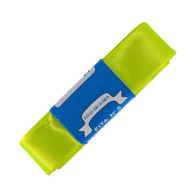 Imagem de TRADER, Fita De Cetim Trader 22mm N°5 Com 10 Metros, Verde Fluorescente