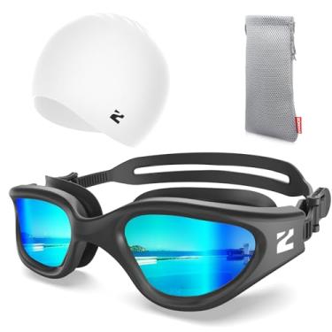 Imagem de ZIONOR Óculos de natação G1 Lite com touca de natação, confortável, anti-embaciamento, conjunto de óculos de natação para adultos, homens e mulheres