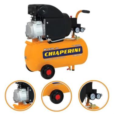 Imagem de Motocompressor Ar Comprimido 7,6 Pés 21 Litros 2Hp Chiaperini 120 Libr