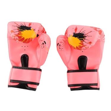 Imagem de Xixian Luvas de Boxe para Crianças, Luvas de Treinamento de Soco Resistentes e Resistentes Com Furos de Ar, Adequadas para 2 a 11 Anos de Idade, Usar e Tirar (Rosa)