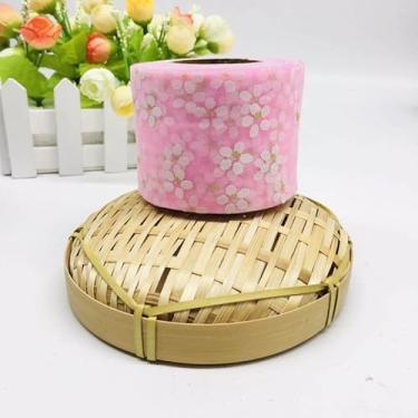 Imagem de Rolos de tule com glitter, 6 cm por 5 jardas de tela de tule de tecido floral para saias tutu, costura, aniversário, decoração de festa de casamento (Roxo)