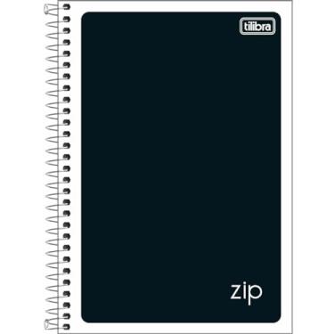 Imagem de Tilibra - Caderno Espiral Capa Flexível 1/4 Zip Preto 48 Folhas