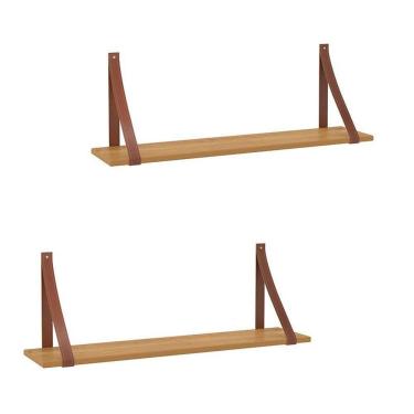 Imagem de Kit 2 Prateleiras Gold Freijó- Matic