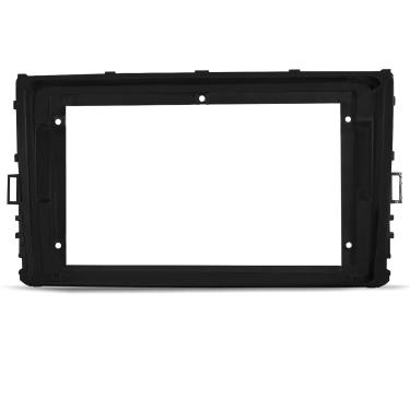 Imagem de Moldura do Painel 9 Polegadas Polo, Virtus, T-Cross e Nivus 2018 a 2022 Preto Fosco