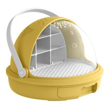 Imagem de Generic Caixa de Criação de Bicho-da-Seda, Recipiente para Incubação de Bicho-da-Seda, Cabine de Observação para Animais de Estimação, Caixa de Alimentação, Amarelo