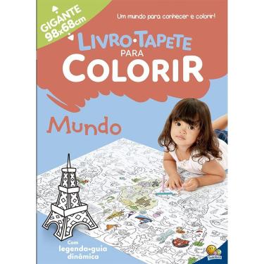 Imagem de Livro Infantil Tapete Para Colorir - Mundo