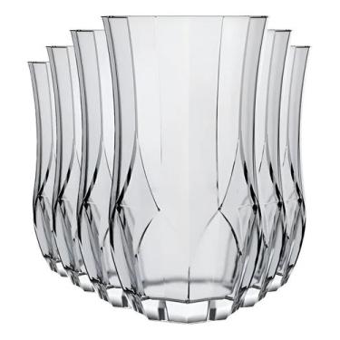 Imagem de Jogo 6 Copos Opera Long Drink 360ml Suco Água Vidro Nadir - Nadir Figu