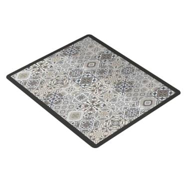Imagem de Bothyi Tapete Antiderrapante E Leve para Mesa de Cozinha, Ideal para Lavadora E Secadora. Versátil E Prático para, Grades cinzentas