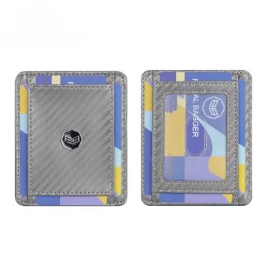 Imagem de Royal Bagger Porta-cartões de fibra de carbono RFID para homens, carteira minimalista fina e leve 3230, Cáqui profundo, Ao ar livre