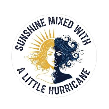 Imagem de Adesivo decalque de vinil Sunshine Mixed with Hurricane, 12 cm à prova d'água, design cortado para carros, laptops, garrafas de água