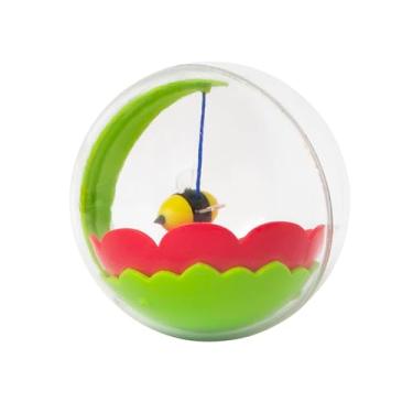 Imagem de Mad Cat Busy Buzzy Ball Brinquedo interativo para gatos com erva de gato e Silvervine | Bola de abelha rolante com ímãs polarizadores, envolve instintos de caça | Seguro, durável e divertido para