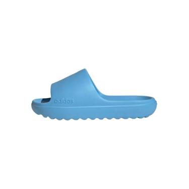 Imagem de adidas Sandália unissex Adilette Lumia Slide, Semi Blue Burst/Semi Blue Burst, 11 EUA masculino, Explosão semi azul/explosão semiazul/explosão semiazul, 12 Women/11 Men
