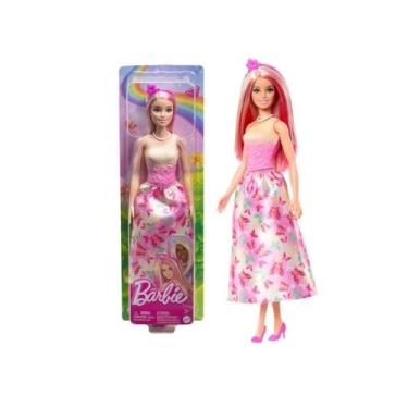 Imagem de Boneca Barbie Donzela Vestido Dos Sonhos - Original Mattel, Rosa